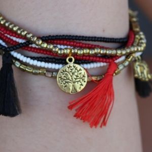 🚨SALE🚨 Charm elephant leaf tree of life Bracelet